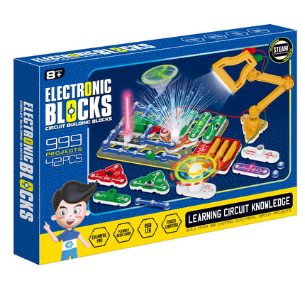 STEM Education Building Blocks Electronic Science Physics Technology Experiment New Toy Set Gift for Children Birthday