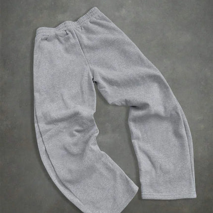 Men's Sakura Wide Leg Sweatpants Casual Drawstring Cargo Trousers Euro Street Style Loose Track Pants