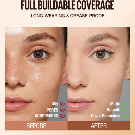 Moisturizing foundation, concealer, waterproof face makeup base, suitable for women's makeup, Halloween gift