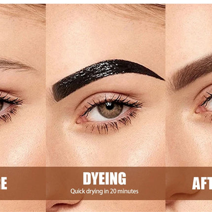 Tear-Off Eyebrow Gel And Brush Combined Long-Lasting Intense Color Sweat-Resistant Semi-permanent Peeling Brow Tint Eye Makeup
