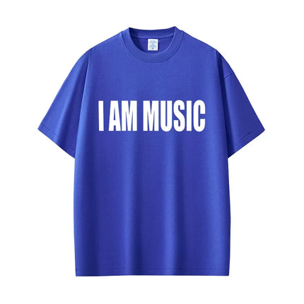 Famous Rapper Playboi Carti I AM MUSIC Same Style Logo Tops Men Fashion Rap Opium Merch Tee Hip Hop Oversized Fans T-shirts