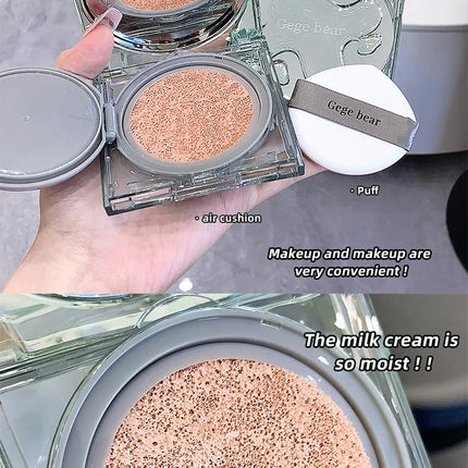 Gege Bear Moisturizing Air Cushion Cream Light Natural Clear Liquid Foundation Brightens Skin Tone Air Cushion BB Cream