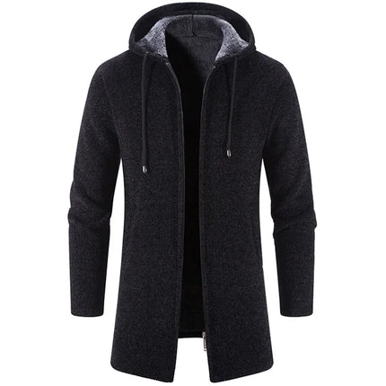 2025 Sweatwear Men's Hoodies Long Sleeve Sweatshirts for Men Zipper Hooded Mens Oversize Winter Top Jacket Coat Black Sweater