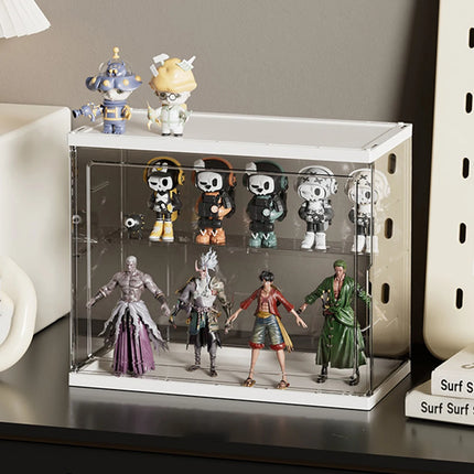 Transparent Acrylic PP Plastic Blind Box Storage Display Rack for Handmade Dolls Bubble Mart Doll Display Box Organize storage