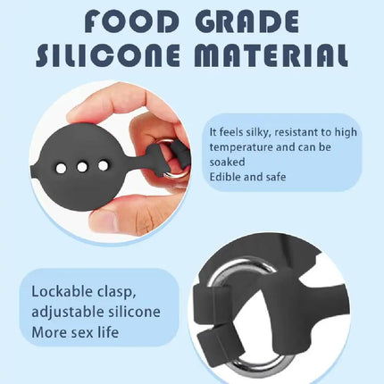 NEW All Silicone Mouth Gag Breathable Ball Gag Adjustable Belt Mouth Sex Toys For Adult SM Games Sexyshop Erotic Accessories