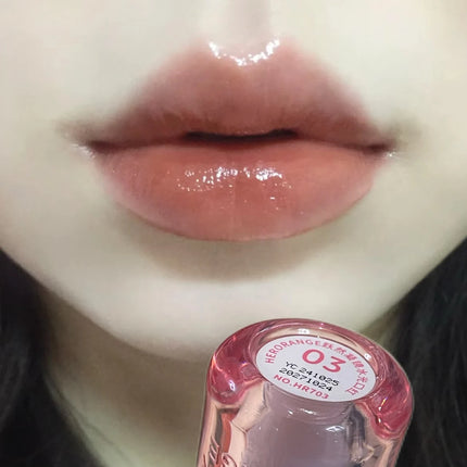 HERORANGE Sparkling Mirror Water Light Lipstick Clear, Natural, Whitening, Moisturizing and Durable Suitable for Beginners