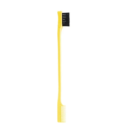 Hair Anti-static Edge Brush Comb 2-in-1 Double-sided Edge Control Brush Hair Styling Tool with Comb,Special for Real Hair Wigs