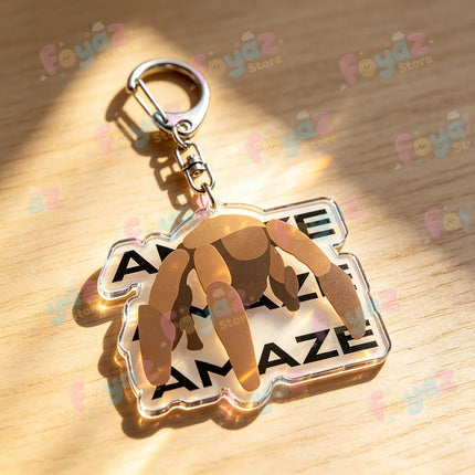 Rocky Amaze Amaze Keychains for Accessories Bag Charm Project Hail Mary Mission Crest Keyrings Jewelry Fans Gifts