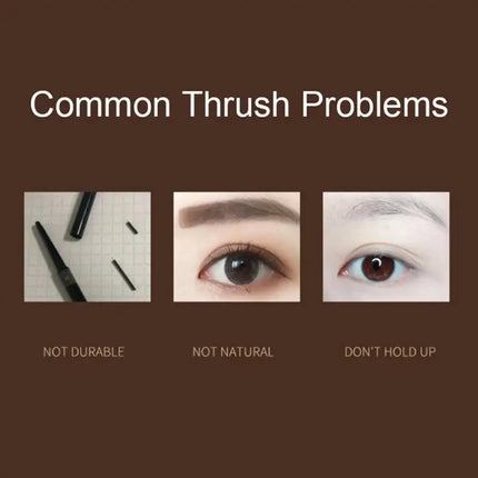 0.01mm Ultra Fine Liquid Eyebrow Pen Waterproof Natural Color Not Smudge Eyebrow BIYA Makeup Pencil