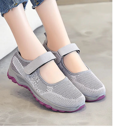 Women Shoes Breathable Vulcanized Shoes White ZapaWomen Sneakers Fashion Breathable Mesh Casual Walking Shoes Women Work Shoes