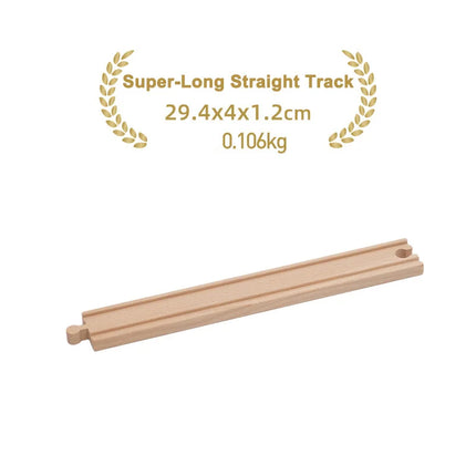 Kinds Of Wooden Track Accessories Beech Wood Railway Train Track Toys Fit for Biro All Brands Wooden Tracks Kids Education Toys