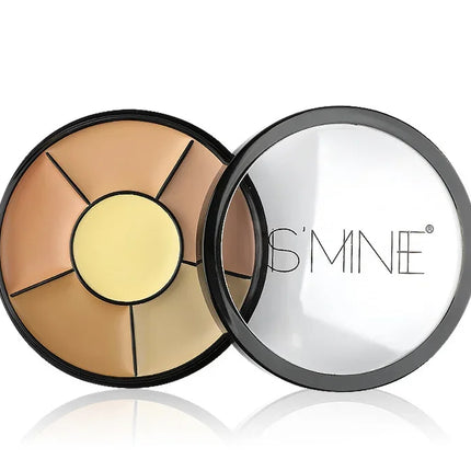 6Colors Concealer Palette Cream Texture Covers Acne Marks Dark Circles Multifunction Face Makeup Lasting Brighten Face Cosmetics