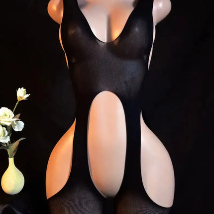 Hot Mesh Hollow Out Bras Body Suits Erotic Lingerie Women Open Backless Crotchless Bodystocking Sexy Temptation Underwear Sets
