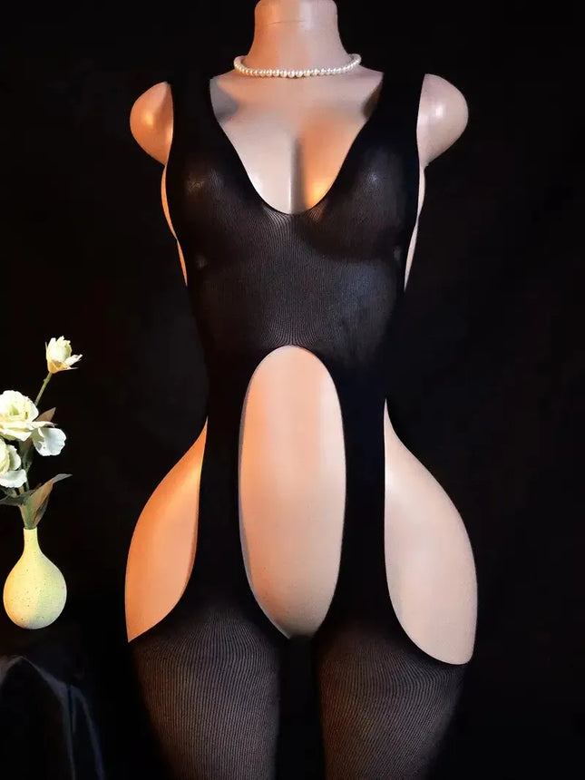 Hot Mesh Hollow Out Bras Body Suits Erotic Lingerie Women Open Backless Crotchless Bodystocking Sexy Temptation Underwear Sets