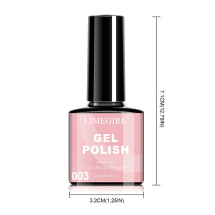 LIMEGIRL 8ML Nail Gel Polish Nail Supplies Vernis Semi Permanent Nail Art Manicure Soak Off LED UV Gel Nail Varnishes