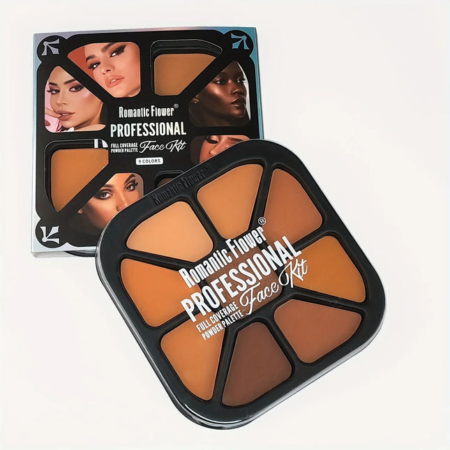 9 Colors Finishing Powder Palette Matte Natural Highlighting Fixing Waterproof Sweatproof Concealer Makeup Cosmetics For Women