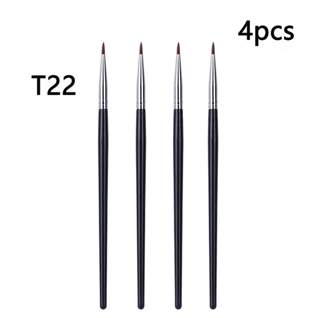 T22 Fine Eyeliner Makeup Brush Liquid Gel Eyeliner Brush Precision Thin Long Eyeliner Brush Professional Eye Liner Makeup Tool