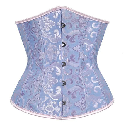 Women Corsets Bustiers Sexy Jacquard Underbust Corset Plastic Bones Korset Basques Shaper Elegant Waist Bustier Top
