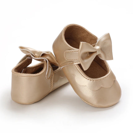 Spring and Autumn Baby Golden Princess Shoes Children's Soft soled Single Shoes Baby Girl Casual Shoes Baby Leather Shoes