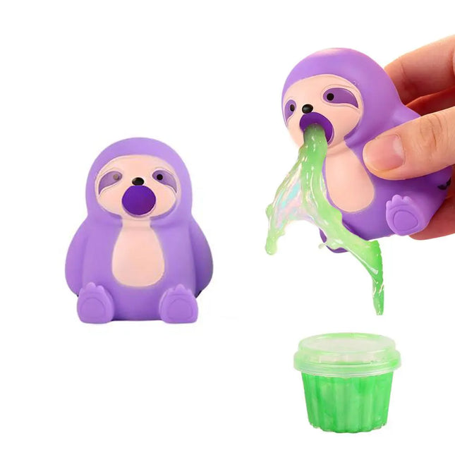 Animal Slime Squeeze Toy Puking Sucking Stress Relief Toy, Reusable Colorful Slime, Relieve Stress Toy Christmas Gifts For Kids