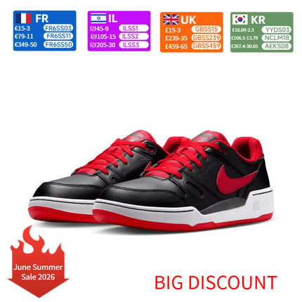 Nike Full Force Men‘s Casual Sneakers Retro Style Leather Comfort Everyday Wear Shoes FB1362-006