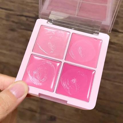 Multi-Purpose Creamy Blush Waterproof Moisturizing Highlighter Mud Cream Cheek Eyes Watery Peach Rouge Contour Tint Cosmetics
