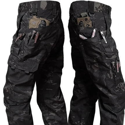 New Tactical Work Pants Men Outdoor Cargo Trousers Multi-pocket Waterproof Pant Autumn Spring Outdoor Workwear Hiking Trousers