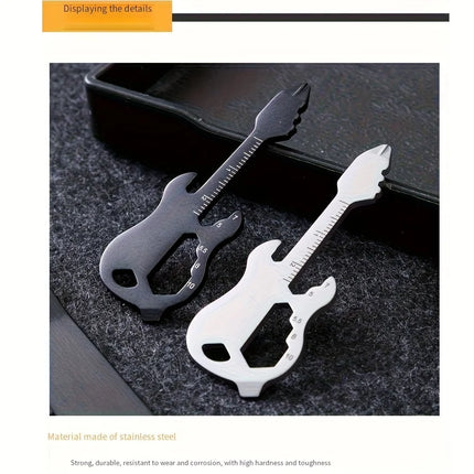 Mini Beer Bottle Opener Creative Musical Instrument Style Keychain Opener ,Multifunctional Gadgets ,Gift for Guitar Music Lovers