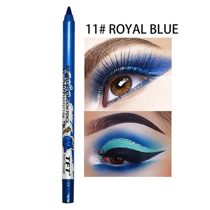 Pearlescent Matte Long-lasting Eye Liner Pencil Waterproof High Pigment Smooth Eyeliner Gel Pencil Women Eye Makeup Cosmetic