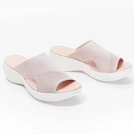 Women's Sandals Low Heels Sandals Shoes For Woman Summer Sandals Wedge Heel Slippers Summer Shoes Indoor Outdoor Sandalias Mujer