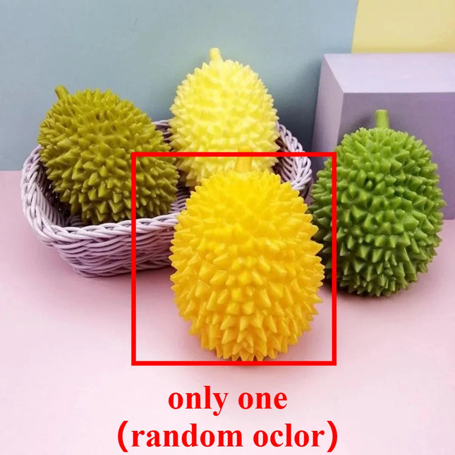 Soft Durian Squishy Stress Balls Squeeze Toys Stretchy Fruit Stress Relief Squeeze Ball Squishy Fidget Toy for Adults Kids