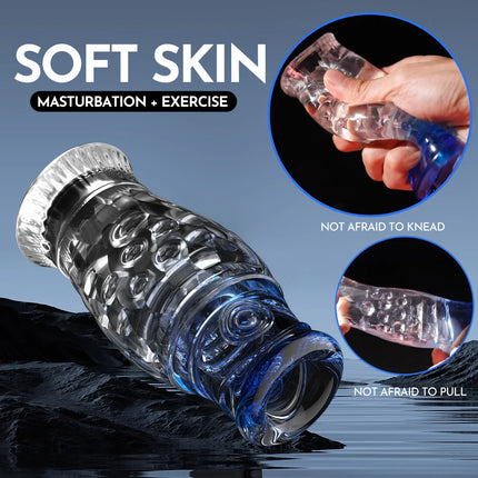 Masturbation Cup Male Masturbators Double Head Vagina Real Pocket Pussy Penis Endurance Exercise Vacuum Sex Toys For Adult 18