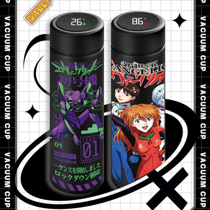 500ml Neon Genesis Evangelion Cute Anime Peripheral Insulated Water Bottle Creative 304 Stainless Steel Thermos Cup Student Gift