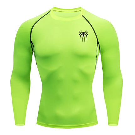 Compression Running Men T-shirt Fitness Tight Long Sleeve Top Sport Shirts Training Jogging Tees Gym Sportswear Dry Fit Rashgard