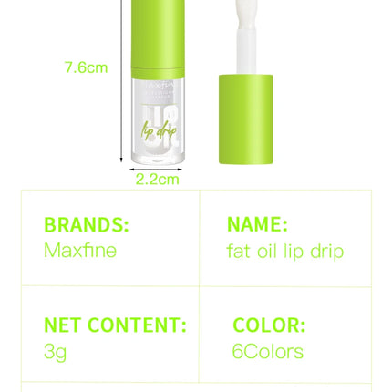 6-tone moisturizing lip gloss luminous oil lip gloss, moisturizing transparent liquid lip gloss, natural lip enhancer, make lips