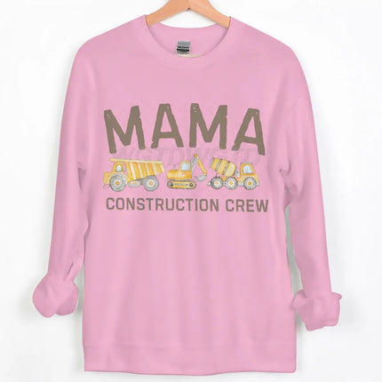 Dad/Mom Construction Crew Graphic Sweatshirts Women Men Fashion Casual Pullover Papa Mama Cartoon Excavator Y2K Sudadera