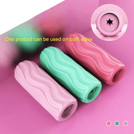 Adult Sex Toys Male Masturbator Cup, Portable Soft TPE Penis Trainer, Realistic Texture Exercise for Men