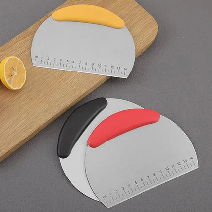 Flour Cutter Stainless steel Bake Scraper Cream Cake Dough Knife Scraper Household Kitchen Baking Tool Large Cutting Knife