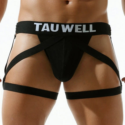 TAUWELL Men's Low Waist Briefs Sexy Underwear with U Convex Pouch Jockstrap Thongs Soft Male Panties for Comfortable Fit