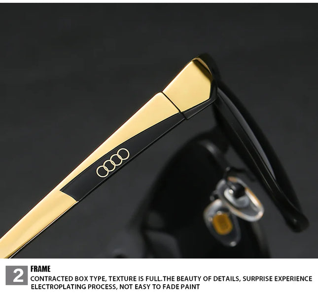 Audi Sunglasse Luxury brands s for Men Polarized Sun Glasses Travel Eyewears Classic Pilot Goggle with UV 400 Protection 5591