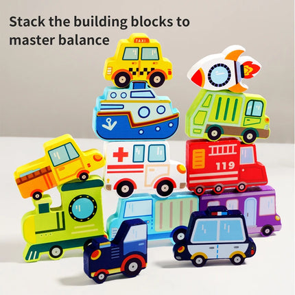 Children's Logical Thinking Wooden Puzzle Toys Cartoon Food Animals Dinosaurs Traffic Cognition Matching Educational Toys