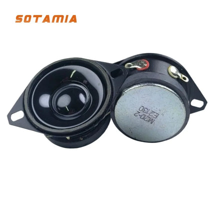 SOTAMIA 2Pcs 40mm Mini Speaker Audio 4 Ohm 5W Treble Speaker Tweeter External Magnetic Sound Music Home Theater HIFI Loudspeaker