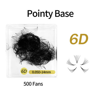 Abonnie 18mm Premade Volume Fan Pointy Base Fans Mega Volume Premade Eyelashes Extensions