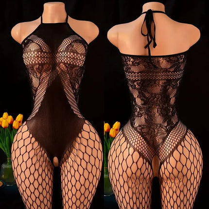 Hot Adults Women's Lingerie Sets Lace Bra One-Piece Panties Crotchless Sensual Apparel Plus-Size Mesh Bras Intimate Underwear