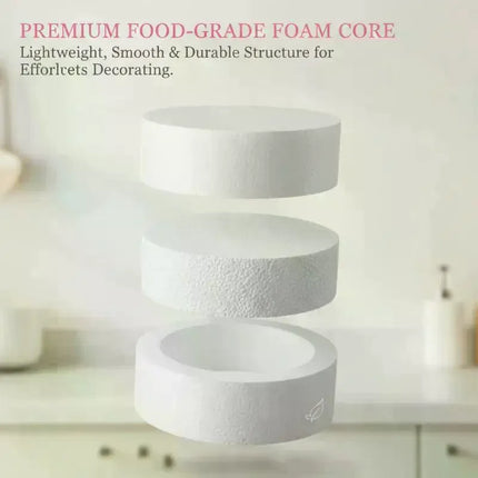 4/6/8/10 Inch Cake Foam Mould PS Foam Flower Decor Cake Dummy Practice Sugarcraft Model Lightweight DIY Decorations