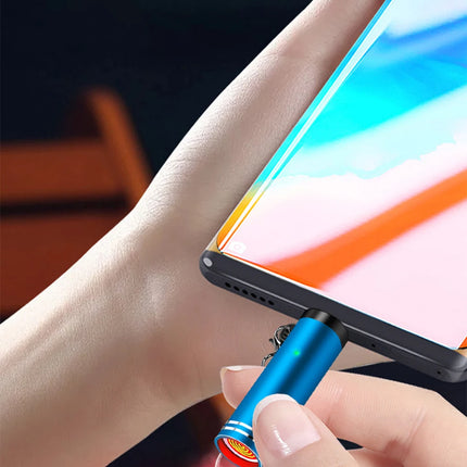 Lightning Mobile Cigarette Lighter Adapter Air Blowing Cigarette Lighter Phone OTG Power Supply Portable Mini Cigarette Lighting