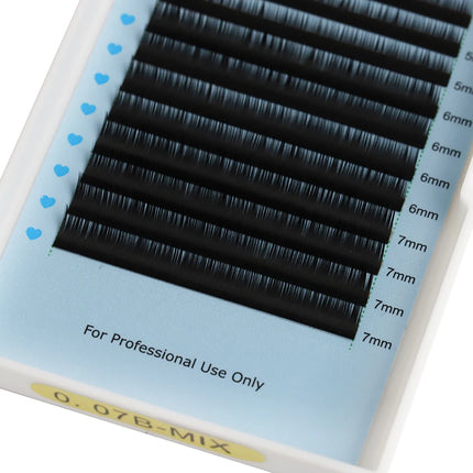 Aguud Lower Lashes 5-7mm Mix Individual Bottom Eyelash Extension J/B/C/D Curl Natural Short Mink Eyebrow Under Eyelash Suppiler