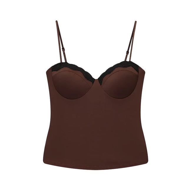 WOMEN Lace Corset Top Women Sexy Backless Crop Top Woman Slip Bustier Tank Tops for Women Camisole Sleeveless Women's Tops