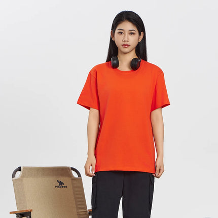 Unisex 100% Pure Cotton Solid Color Men's Summer Round Neck Short Sleeve T-Shirt 180g Cotton T-Shirt in 16 Colors