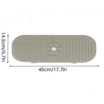 Kitchen Faucet Splash Pad Silicone Sink Faucet Splash Guard Mat Sponge Drain Pad Countertop Protector for Kitchen Bath Gadgets